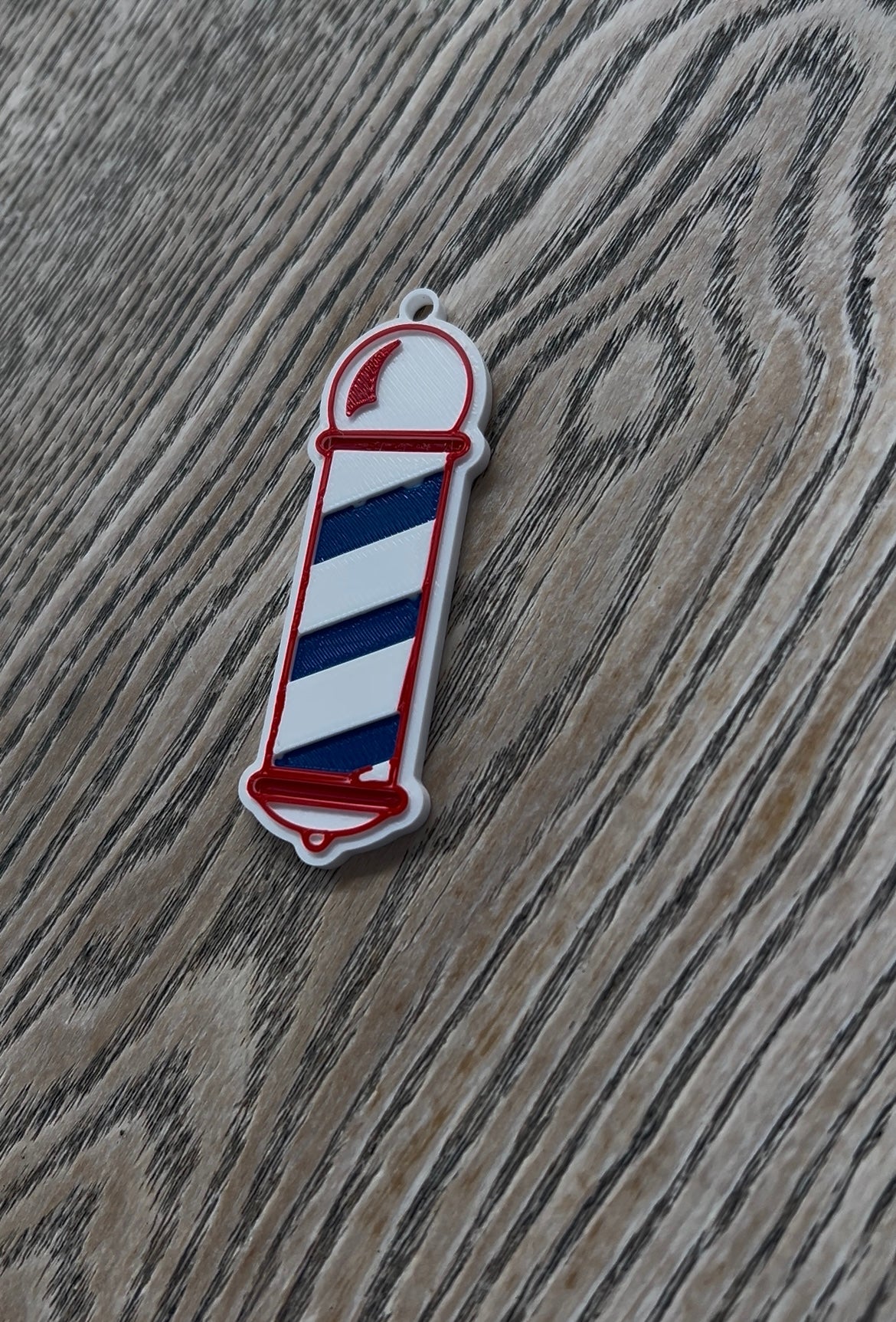 Barber Pole💈NFC tap keychain