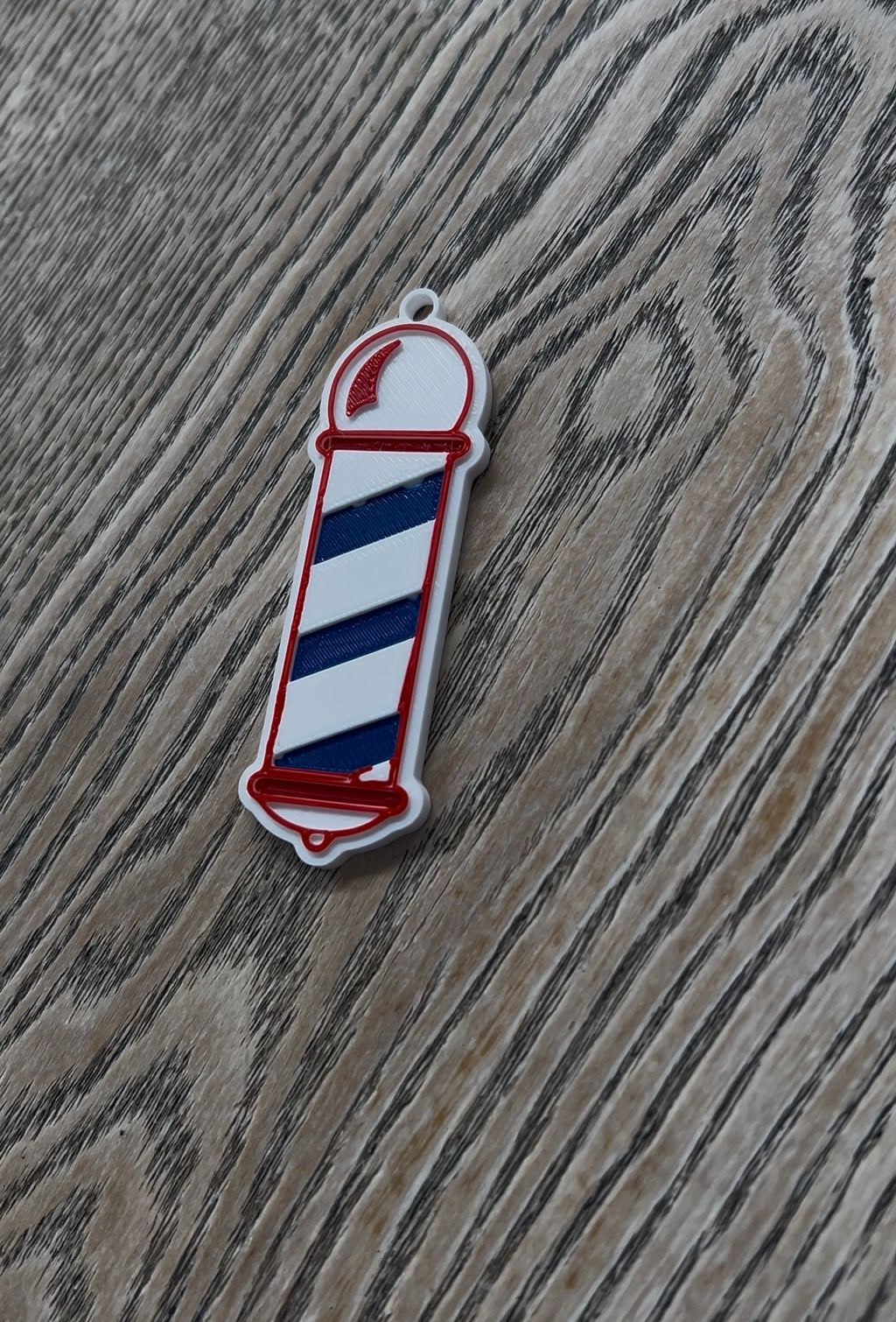 Barber Pole💈NFC tap keychain