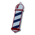 Barber Pole NFC tap keychain
